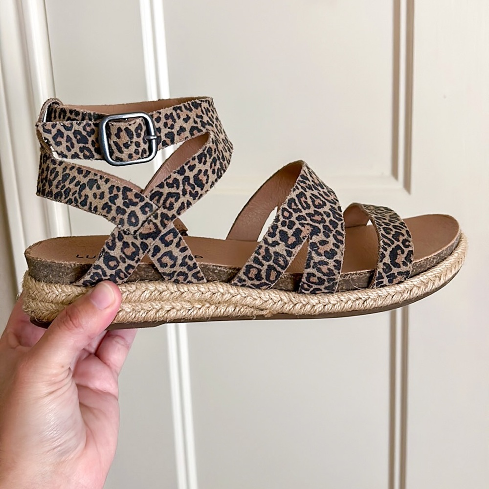 Lucky Brand leopard sandals